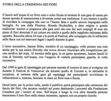 Storia Cerimonia dei fiori
